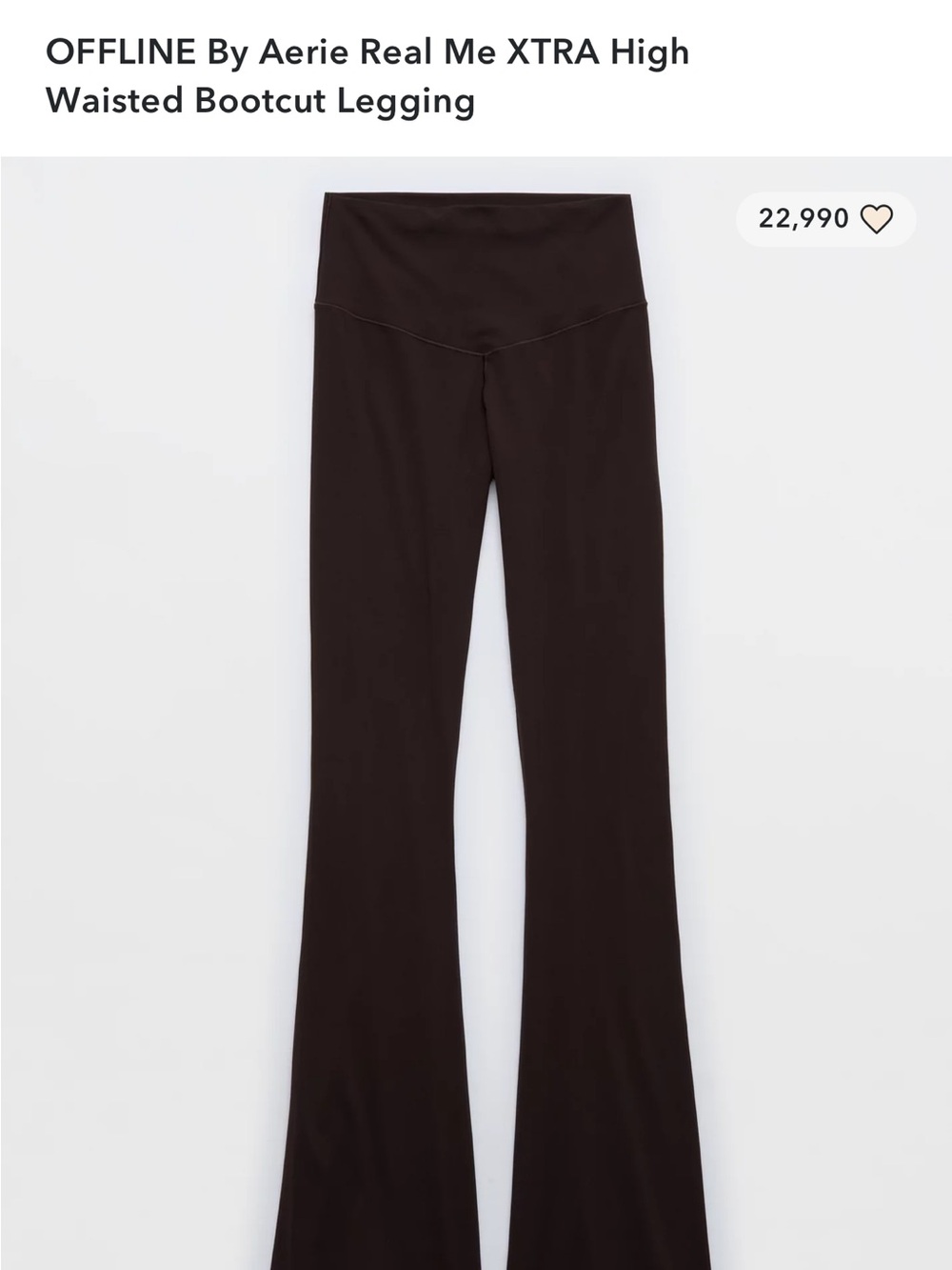 OFFLINE by Aerie High-Waisted Bootcut Leggings - brown